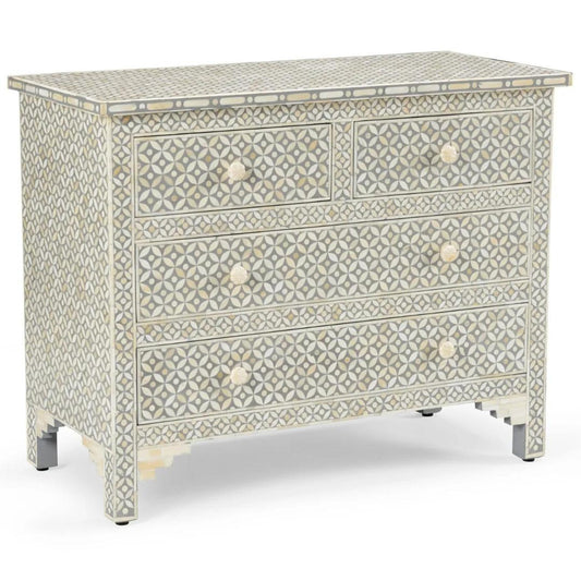 Aero Chest of Drawers - Grey Bone Inlay