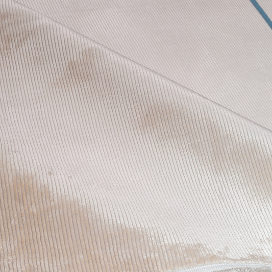 Cosimo Cotton Rug with soft ivory and grey tones, navy geometric lines, texture, size 400x300 cms.