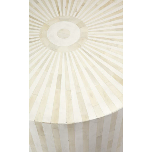 Esme Side Table in White Bone Inlay by Arkrn Homes