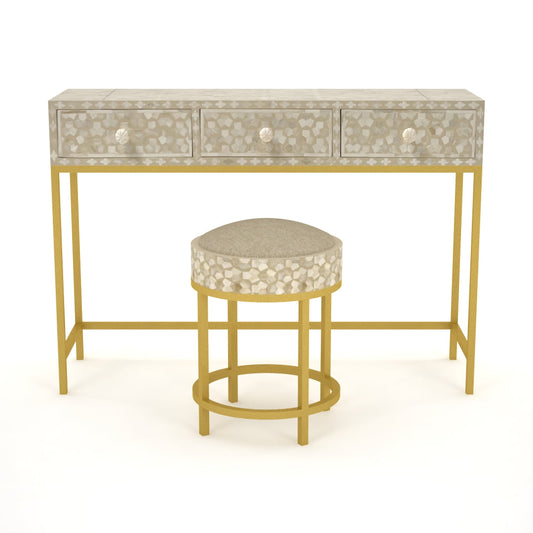 Kean Dresser Console - Cream Bone Inlay