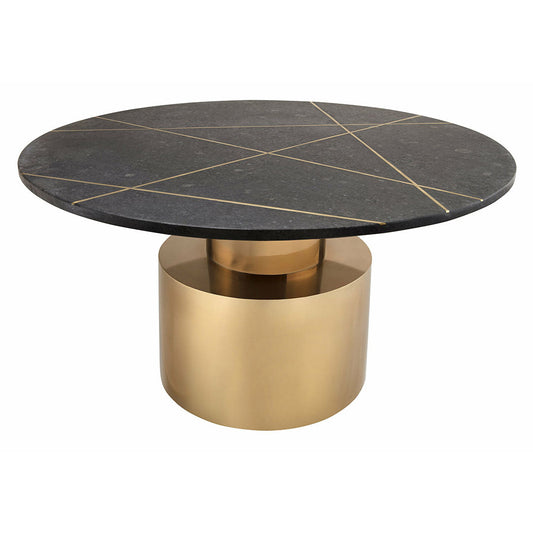 cylindrical gold finished metallic base