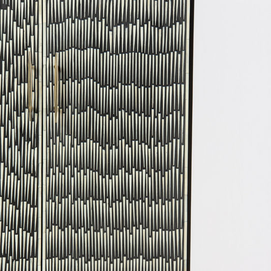 Skye cabinet black and white bone inlay by arkrn homes