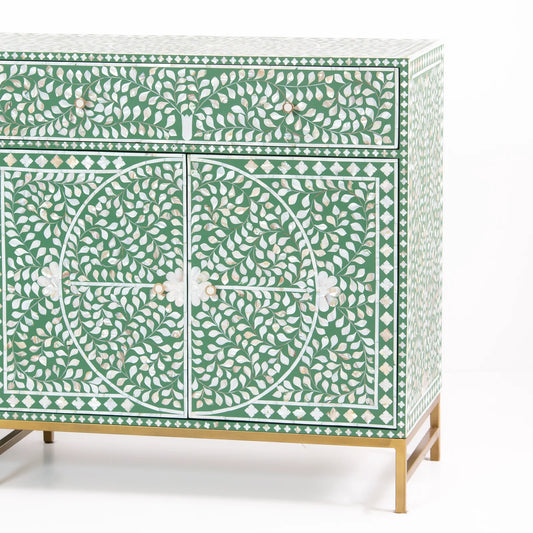 Vero Sideboard – Green Mother of Pearl Inlay, by Arkrn Homes