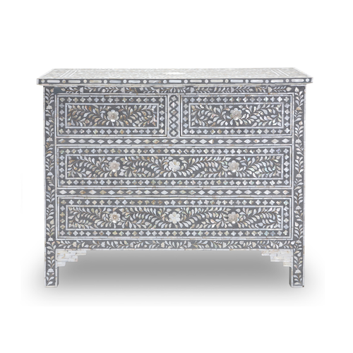 Vero Chest of Drawers - Grey Mother of Pearl