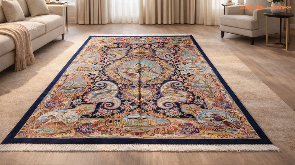handmade silk rugs