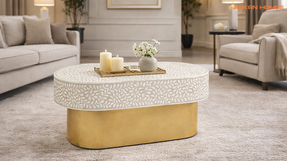 mother of pearl coffee table