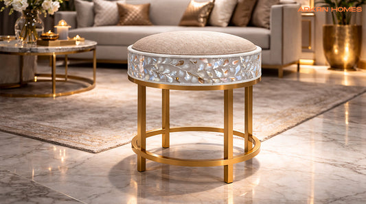 mother-of-pearl stool