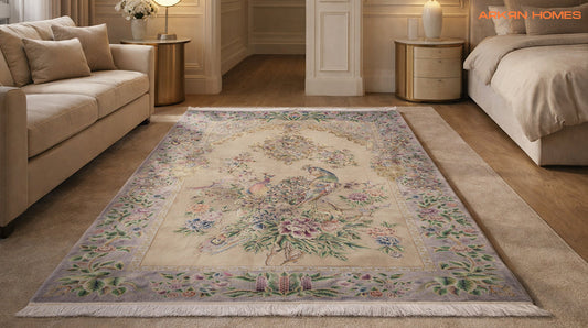 vintage silk rug