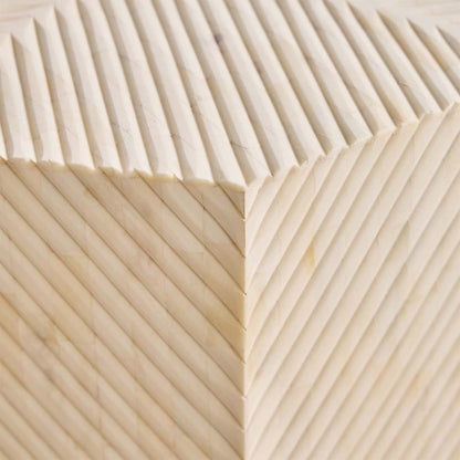 Ado Side Table Bone Carved by Arkrn Homes