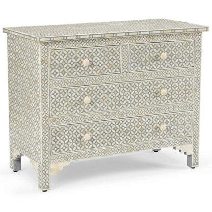 Aero Chest of Drawers - Grey Bone Inlay 