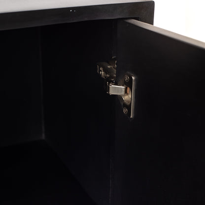 Azura Cabinet in black and white bone inlay by Arkrn Homes