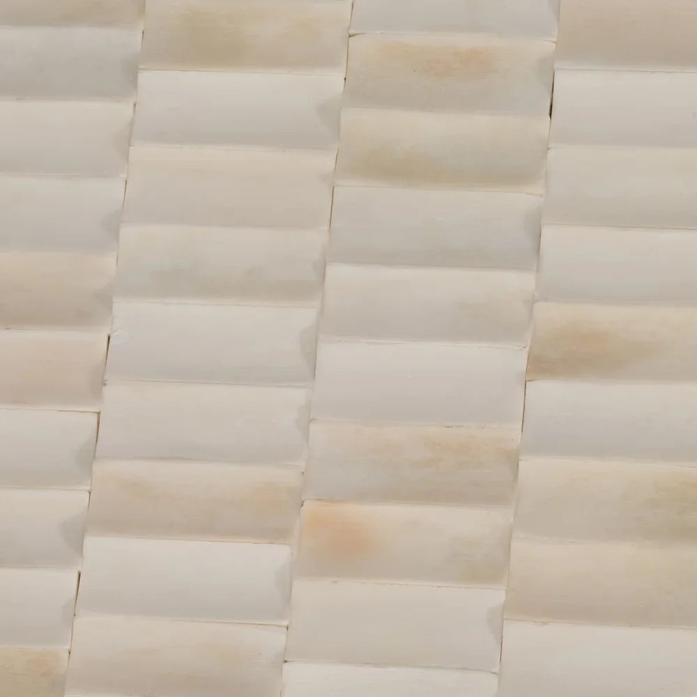 Bone carved coffee table detail