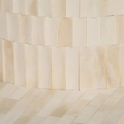 Bone carved coffee table texture