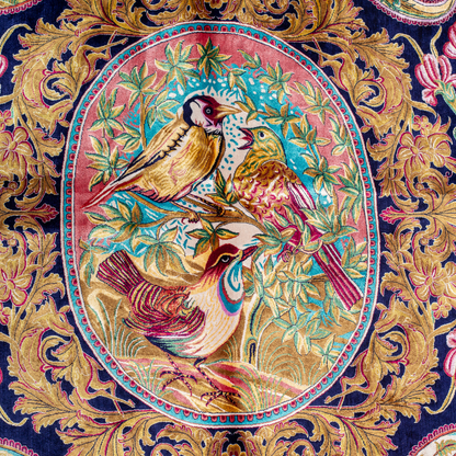 Cielo textured silk closeup