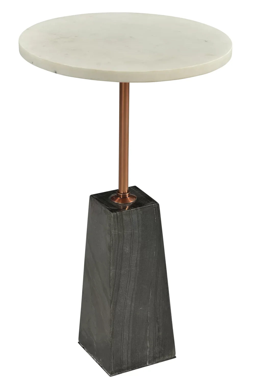 Bait Side Table - Black & White Marble