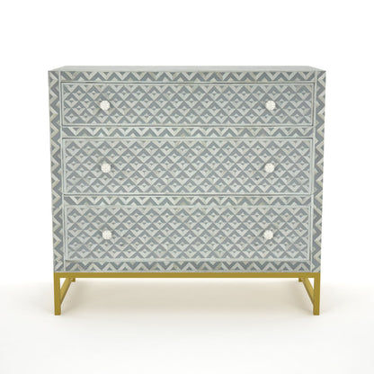 Elle Chest of Drawers - Grey Bone Inlay
