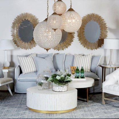 Esme Coffee Table White Bone Inlay