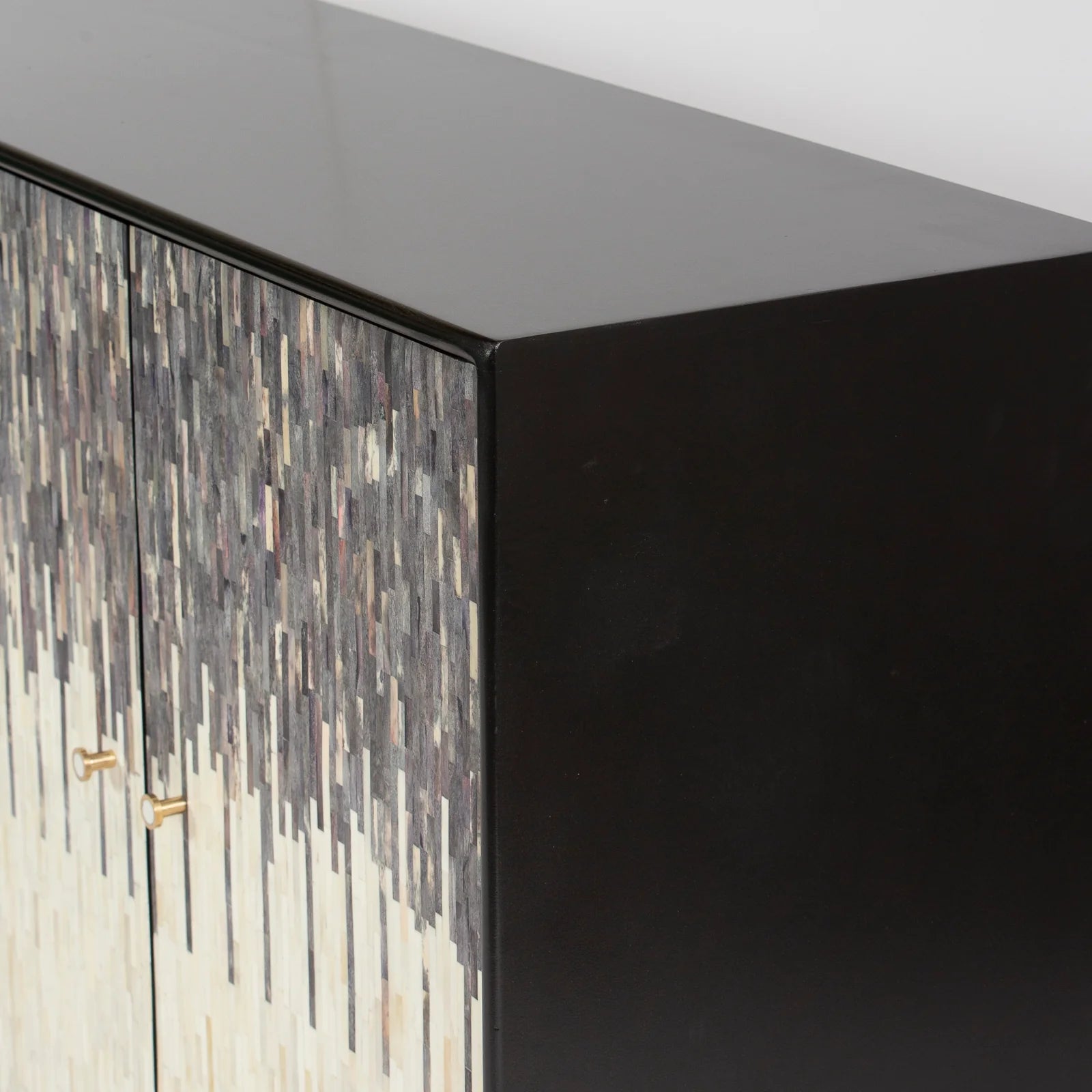Grover Sideboard – black bone carved sideboard, by Arkrn Homes