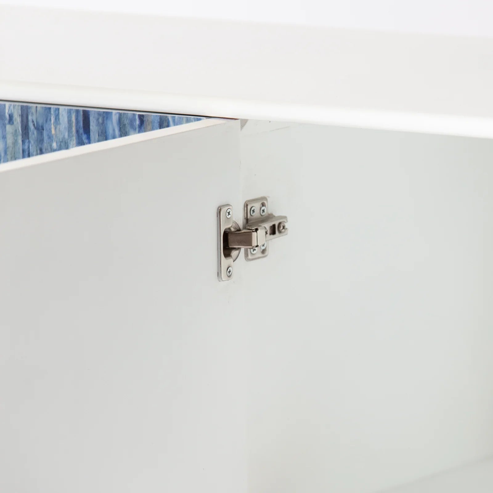 Grover Sideboard – blue bone carved sideboard, handcrafted furniture, by Arkrn Homes