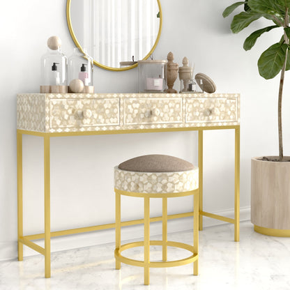 Kean Dresser Console - Cream Bone Inlay 