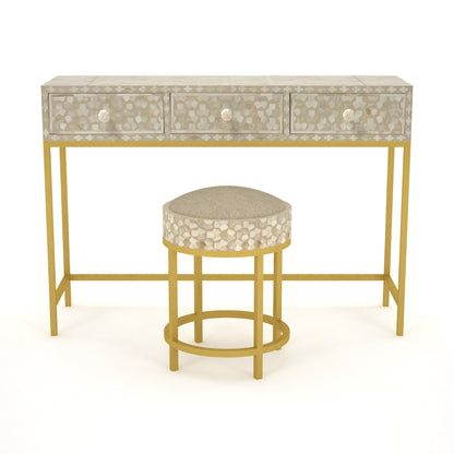 Kean Dresser Console - Cream Bone Inlay 