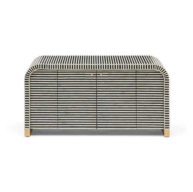 Leen Black bone inlay cabinet detail