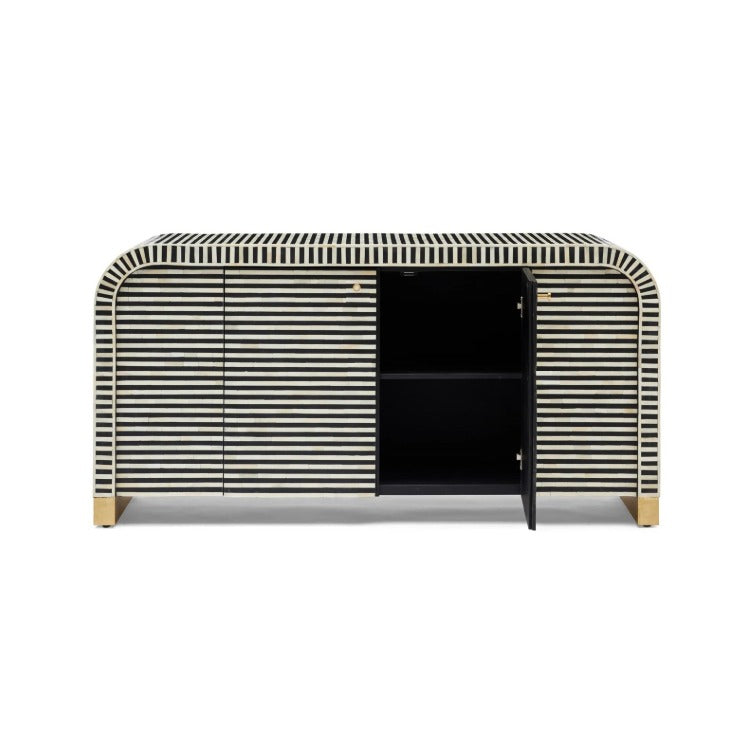 Leen Black bone inlay cabinet furniture