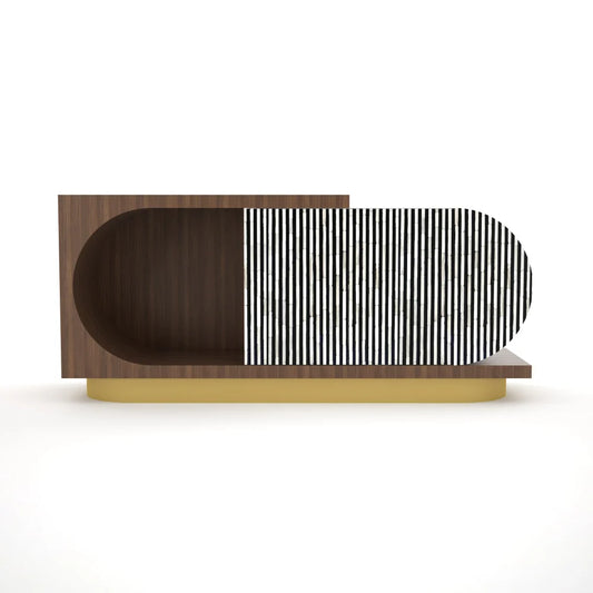 Lume Sideboard – black bone inlay sideboard, by Arkrn Homes