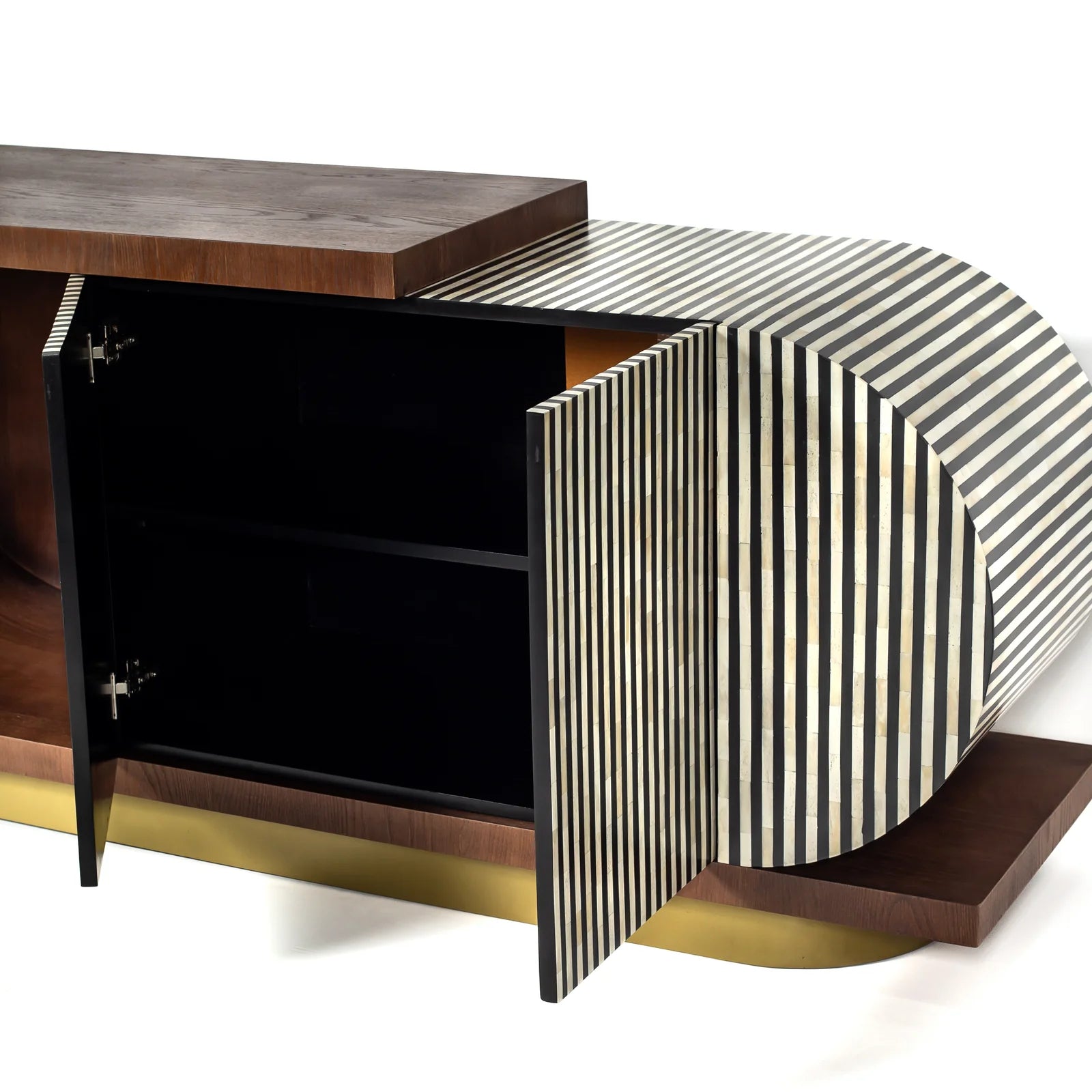 Lume Sideboard – black bone inlay sideboard, by Arkrn Homes