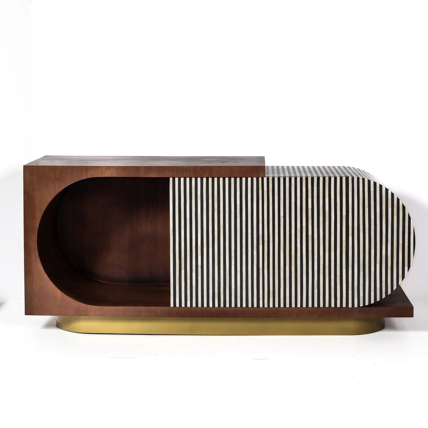 Lume Sideboard – black bone inlay sideboard, by Arkrn Homes