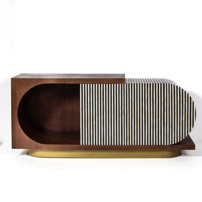 Lume Sideboard – black bone inlay sideboard, by Arkrn Homes