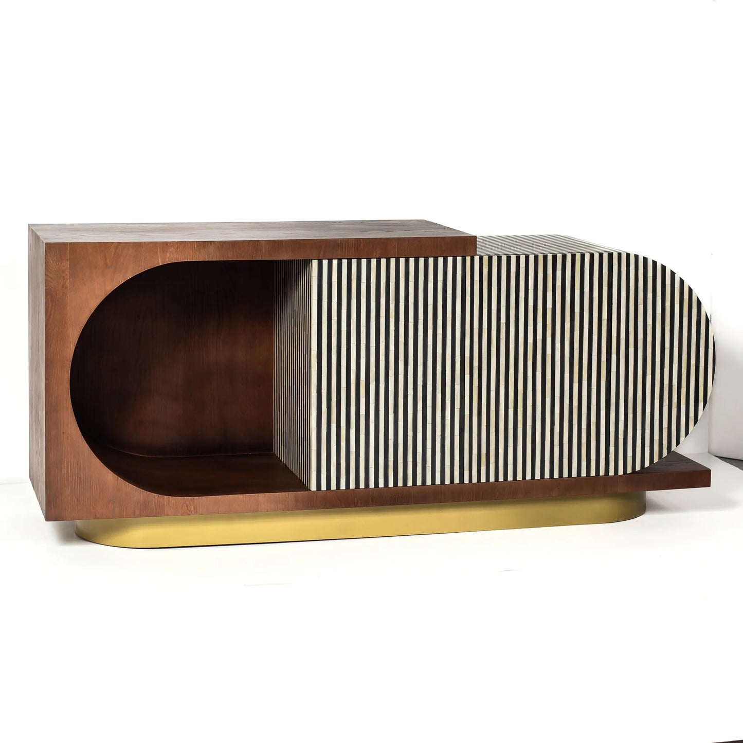 Lume Sideboard – black bone inlay sideboard, by Arkrn Homes