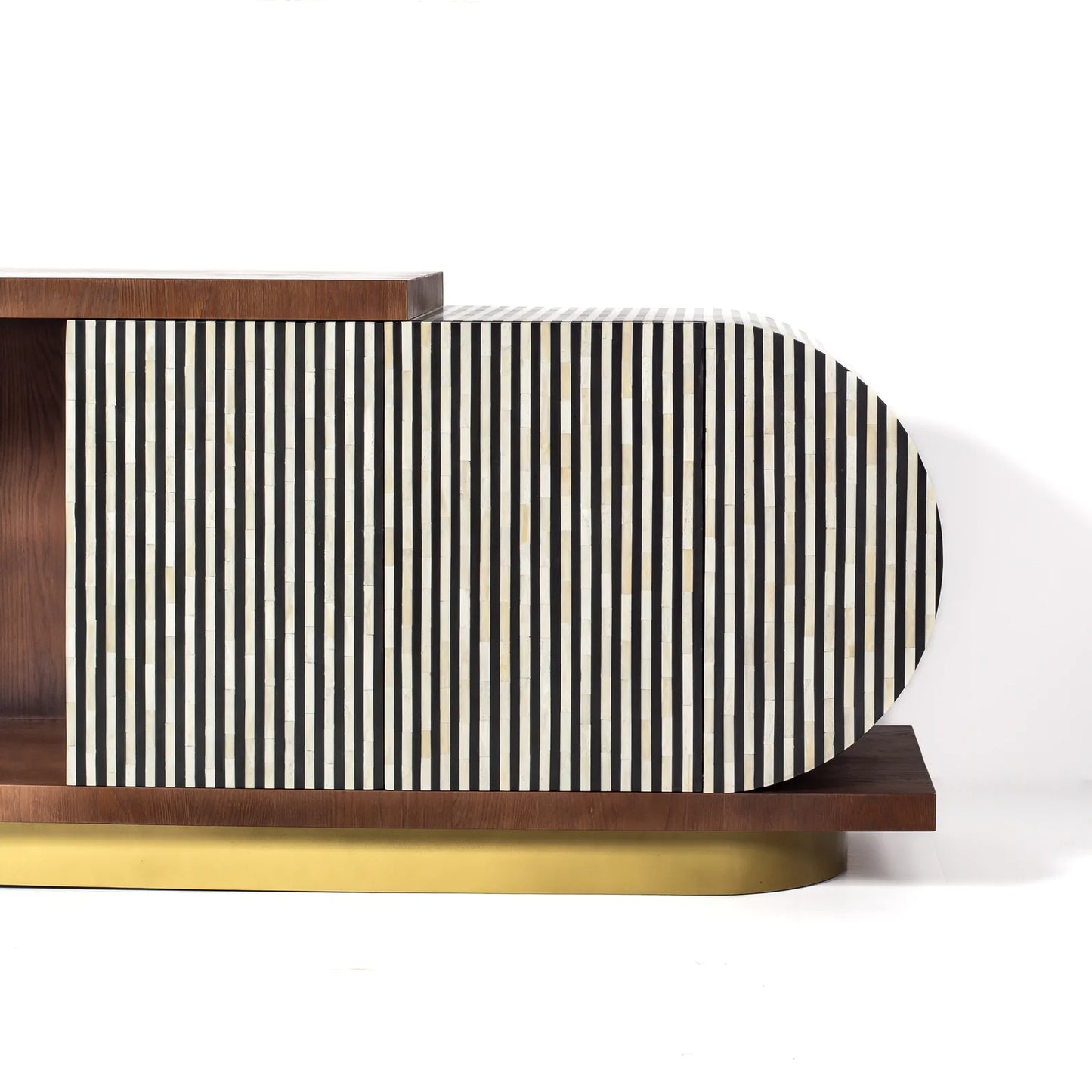 Lume Sideboard – black bone inlay sideboard, by Arkrn Homes