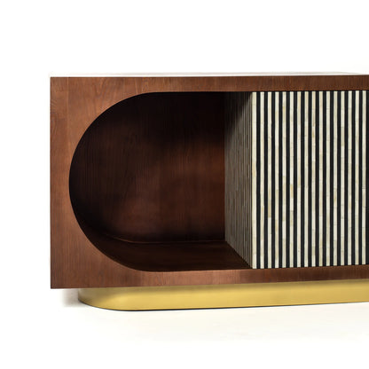 Lume Sideboard – black bone inlay sideboard, by Arkrn Homes