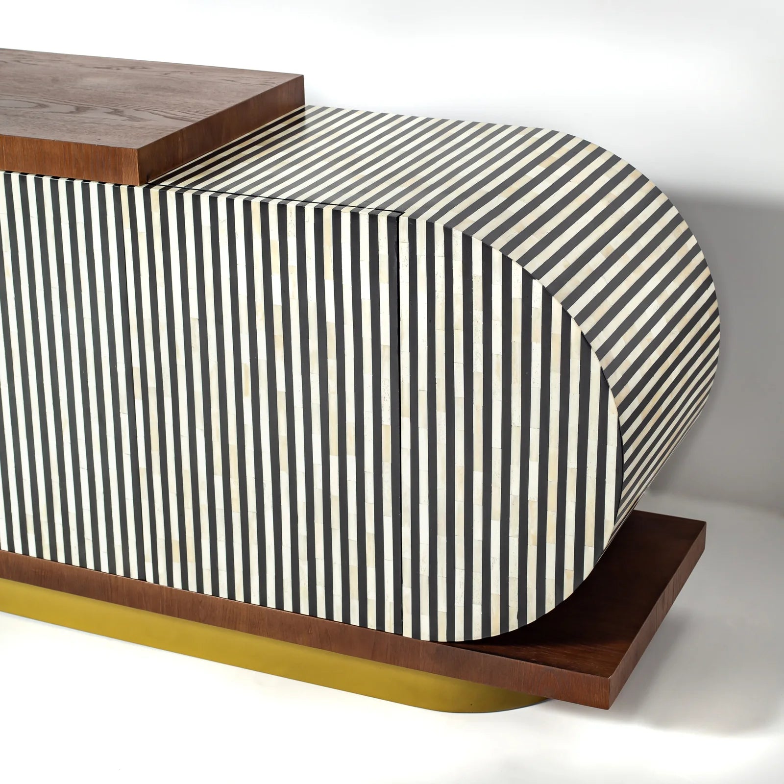 Lume Sideboard – black bone inlay sideboard, by Arkrn Homes