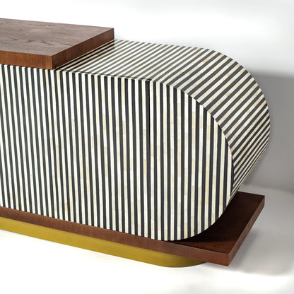 Lume Sideboard – black bone inlay sideboard, by Arkrn Homes