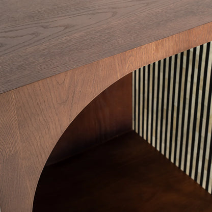 Lume Sideboard – black bone inlay sideboard, by Arkrn Homes