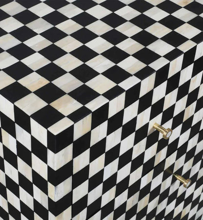 Mae Chest of Drawers - Black Bone Inlay 