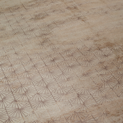 Maple Cotton rug with delicate geometric pattern in beige and cream tones, crafted in luxurious Cotton with a subtle sheen.