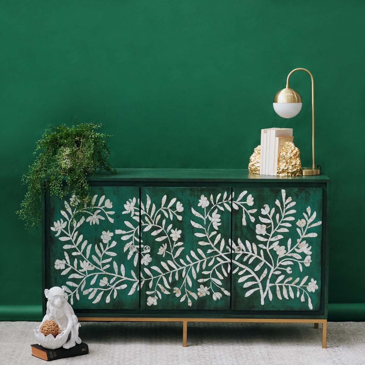 Moon Cabinet Green mother of pearl by Arkrn homes