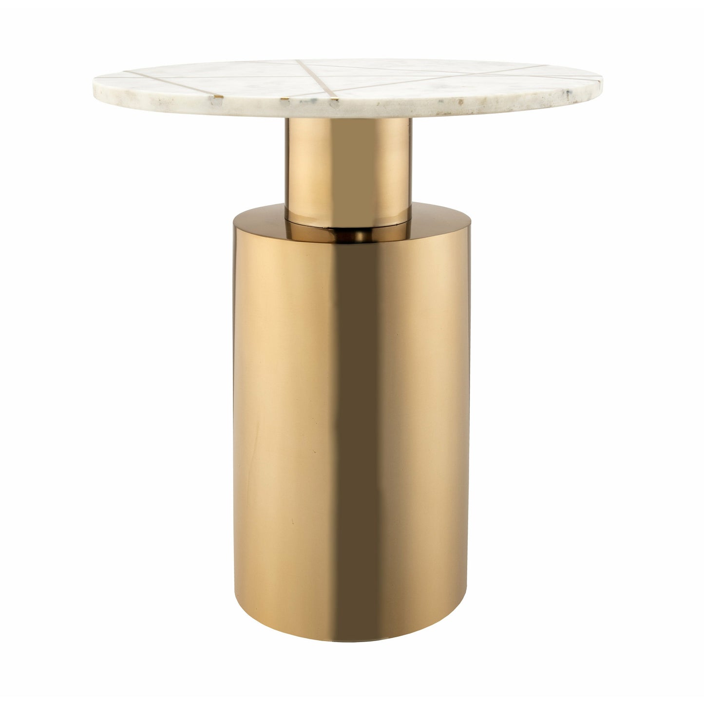 Moro Side Table in White Marble by Arkrn Homes