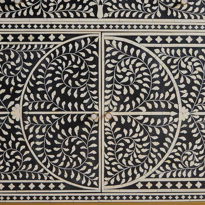 Navi Sideboard – handcrafted black bone inlay furniture, by Arkrn Homes