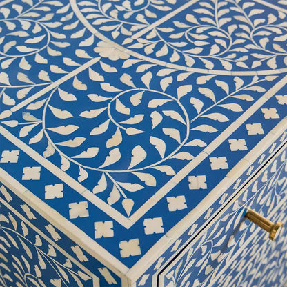 Navi Sideboard – blue bone inlay sideboard, by Arkrn Homes