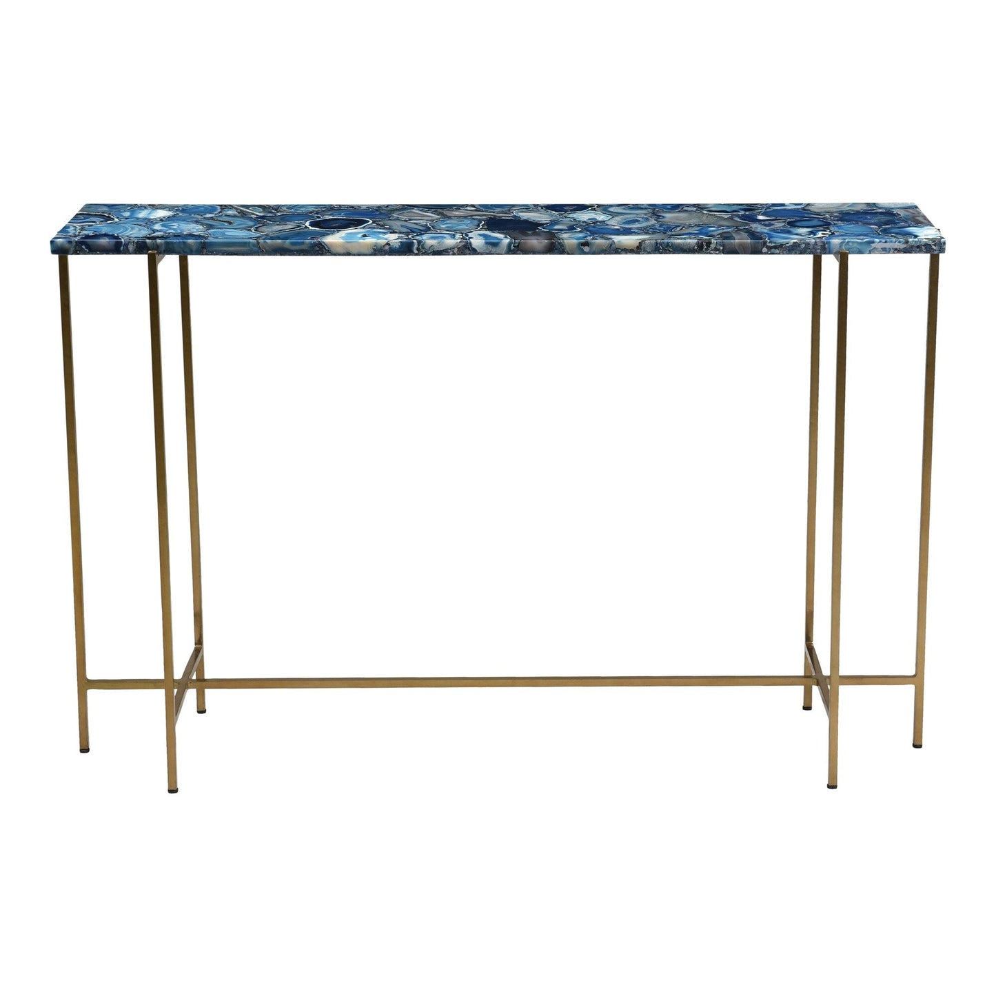 Sable Blue Agate Console Table by Arkrn Homes 