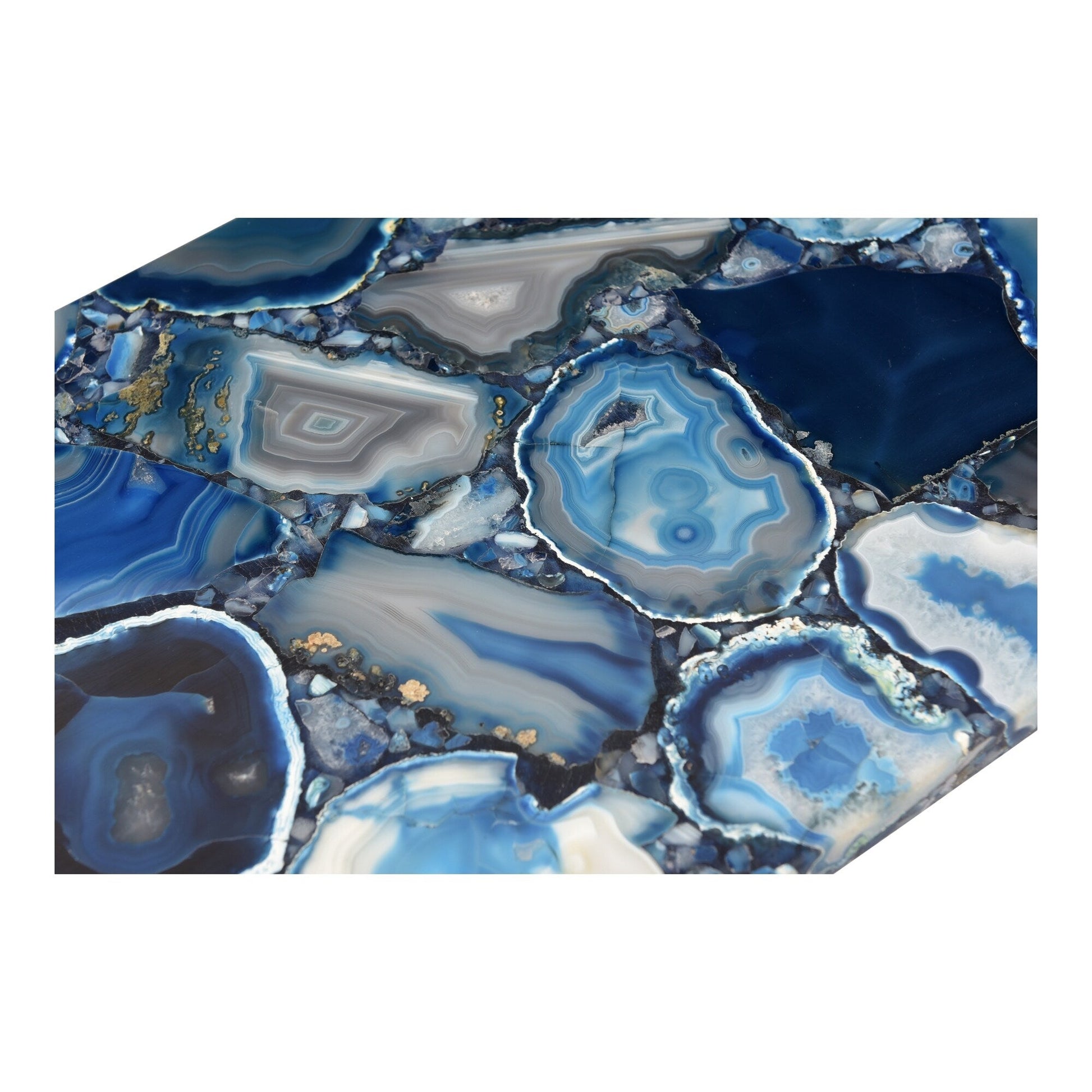 Sable Blue Agate Console Table by Arkrn Homes 