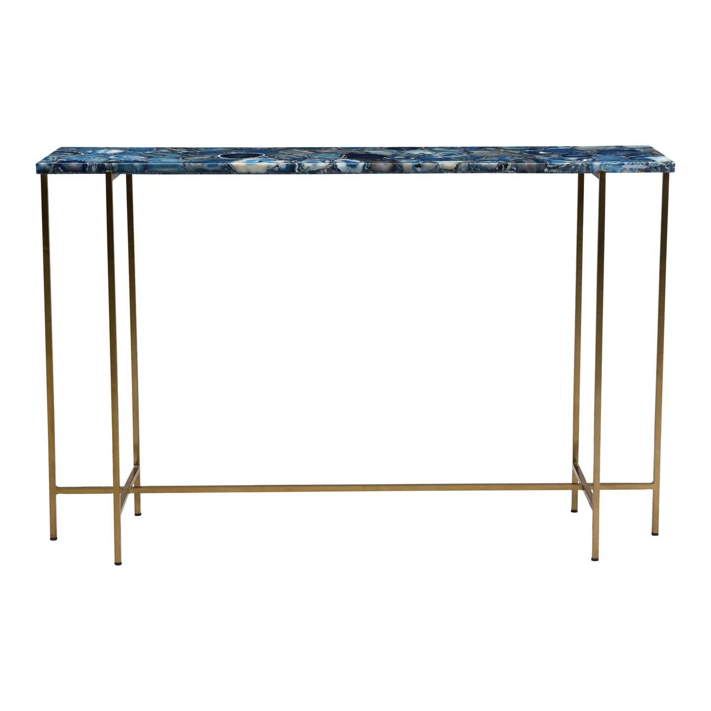 Sable Blue Agate Console Table by Arkrn Homes 