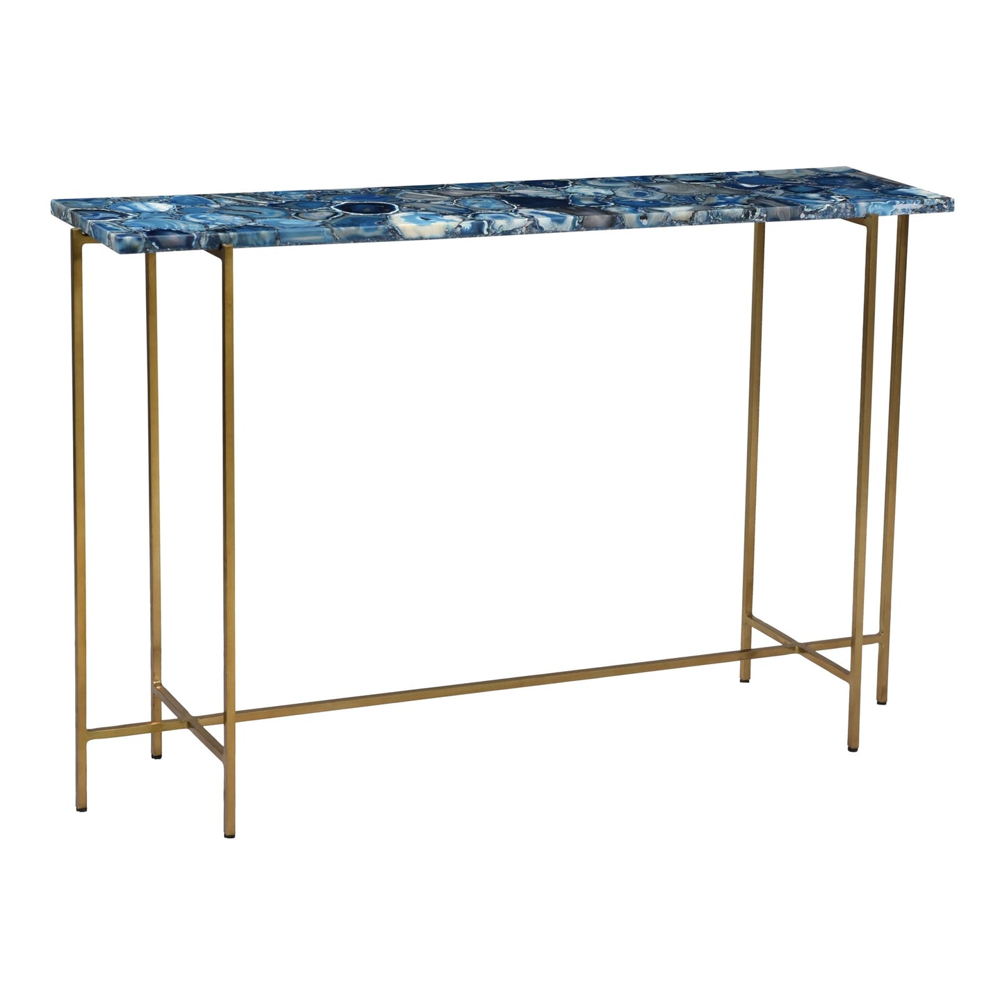 Sable Blue Agate Console Table by Arkrn Homes 