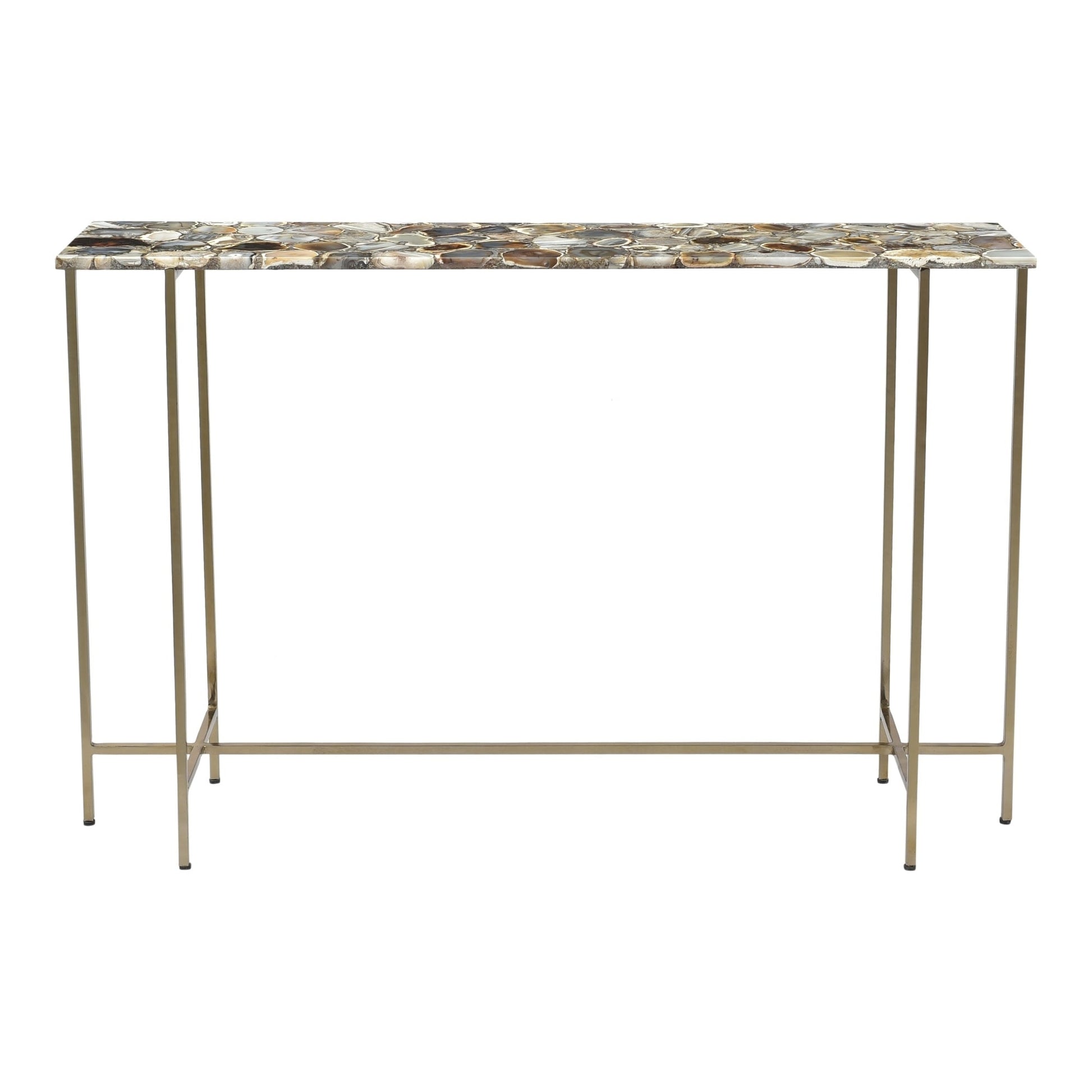 Sable Console Table - Grey Agate