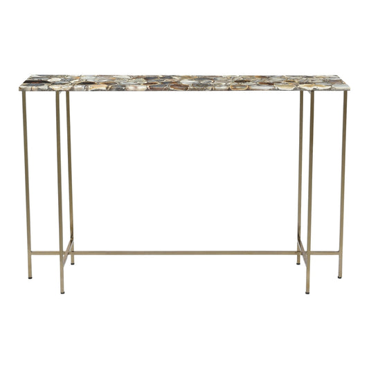Sable Console Table - Grey Agate