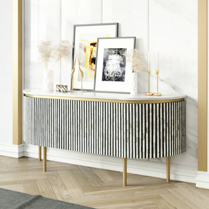 Saphed Bone Inlay Sideboard by Arkrn Homes